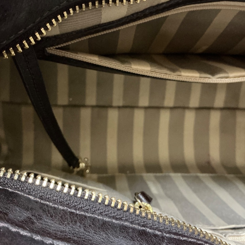 Brahmin Ruby Pecan Azuma Tri-Color Satchel Crossb… - image 6